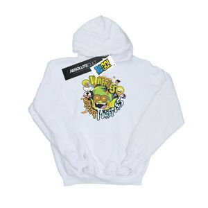 DC Comics Mens Teen Titans Go Waffle Mania Hoodie / White